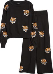 Dressed in Lala Fierce Knit Sweater & High Waist Wide Leg Pants Set