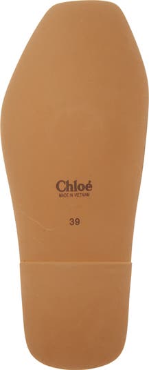 Woody Logo Velvet Slide Sandal