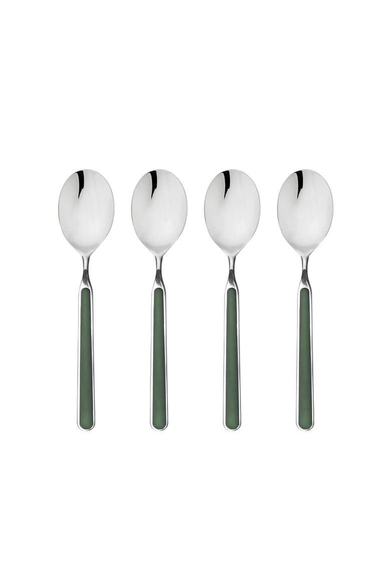 Fantasia American Coffee Spoon Set - 4 Pieces, Main, color, Green