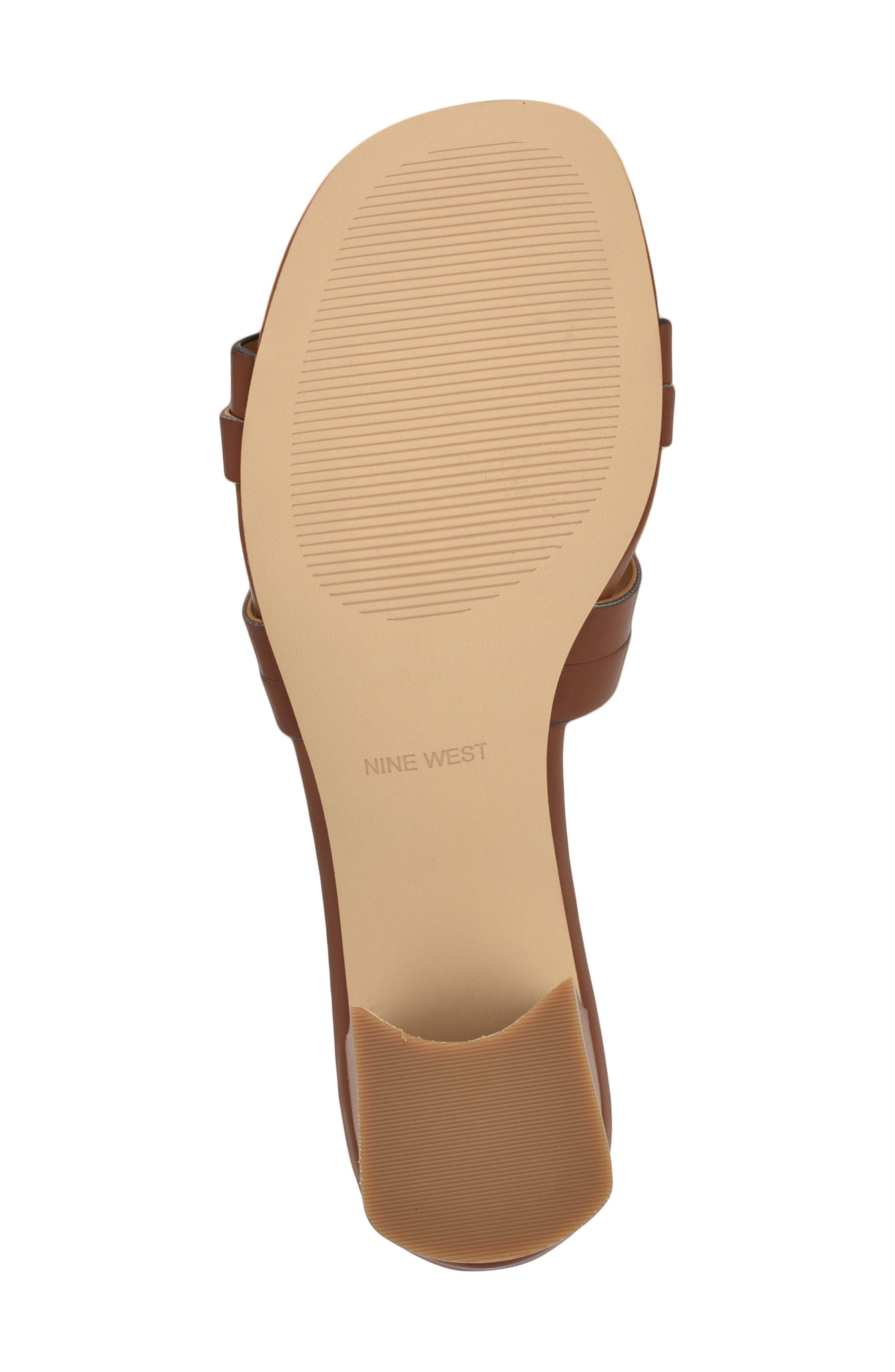 Nine West Gennie Slide Sandal, Alternate, color, Medium Brown