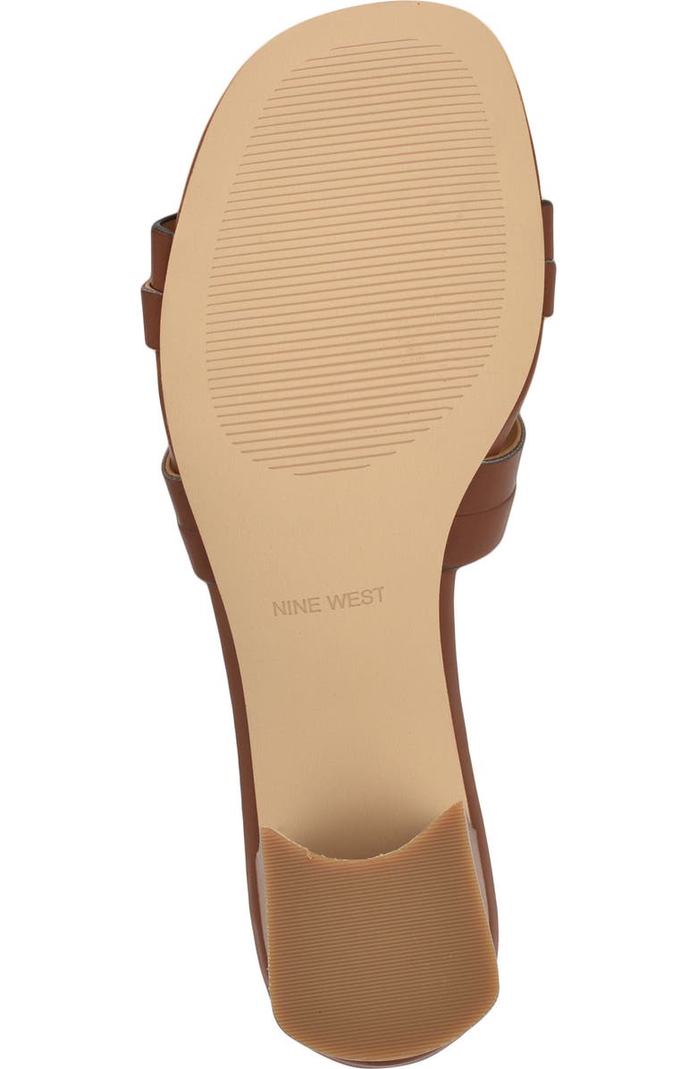Nine West Gennie Slide Sandal, Alternate, color, Medium Brown