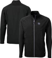 Cutter & Buck Men's Cutter & Buck  Black Lehigh Valley IronPigs Adapt Eco Knit Hybrid Recycled Full-Zip Jacket