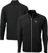 Cutter & Buck Men's Cutter & Buck Black Lehigh Valley IronPigs Adapt Eco Knit Hybrid Recycled Full-Zip Jacket