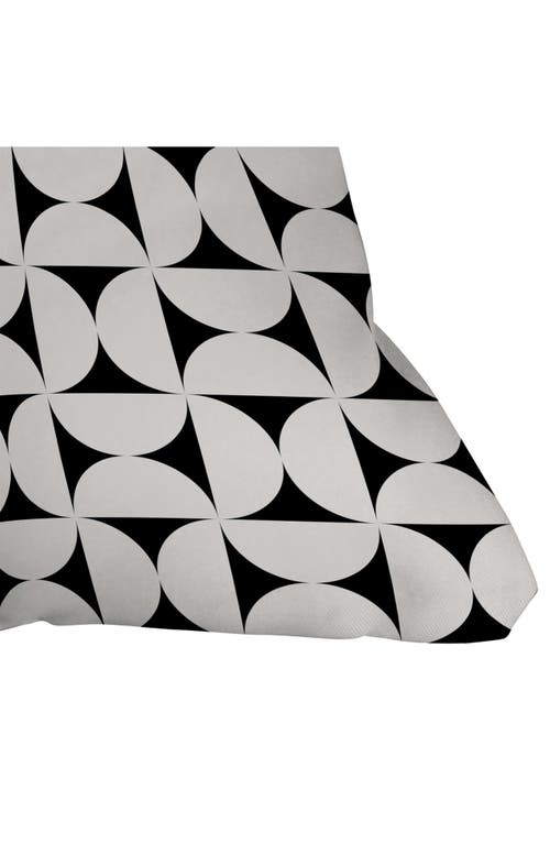 Deny Designs Geometric Square Throw Pillow In White