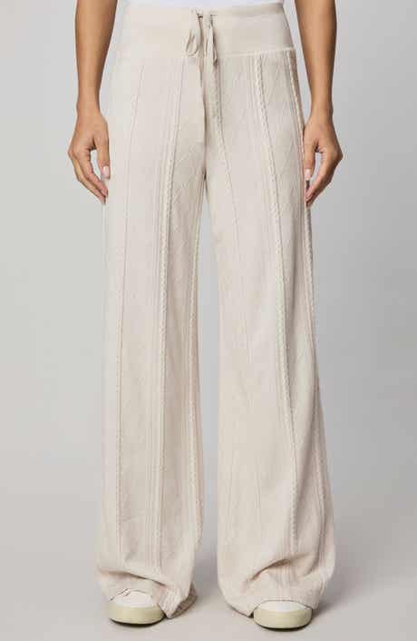 Splendid Cable Drawstring Wide Leg Pants