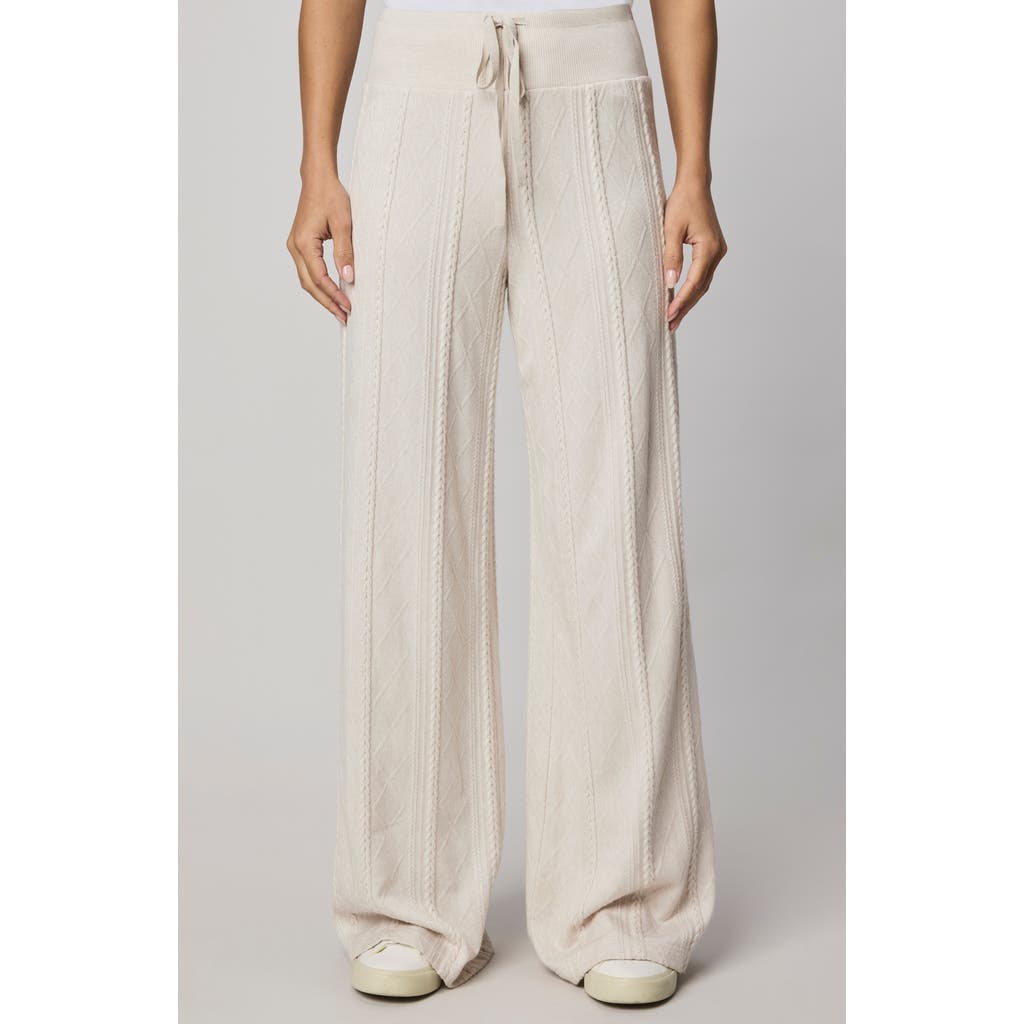 Splendid Cable Drawstring Wide Leg Pants In Multi