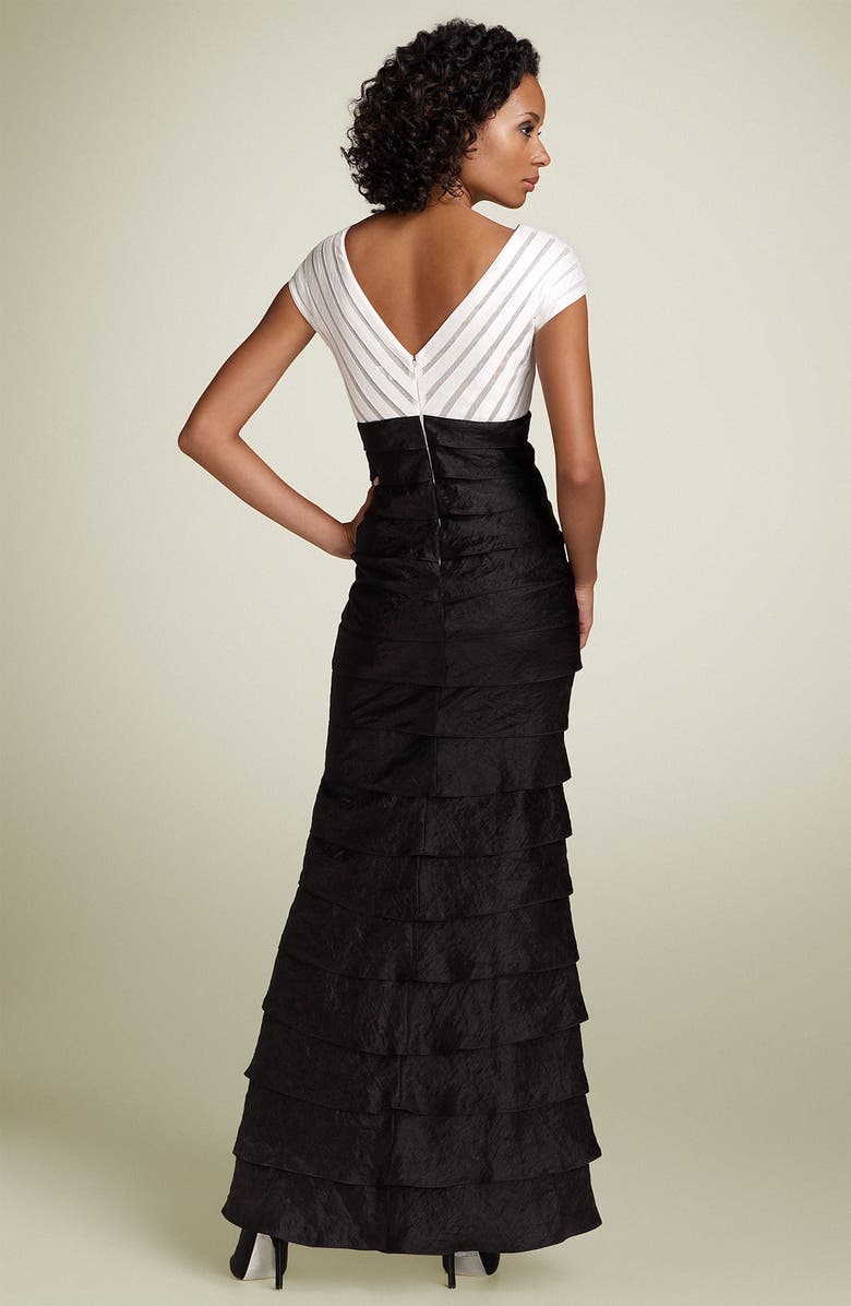 Adrianna Papell Evening Shutter Pleat Gown, Alternate, color,