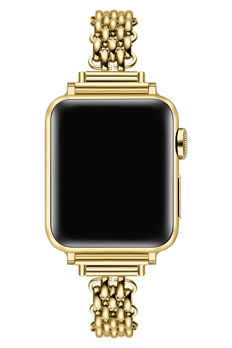 Sylvie Apple Watch® Bracelet Watchband, Alternate, color, GOLD