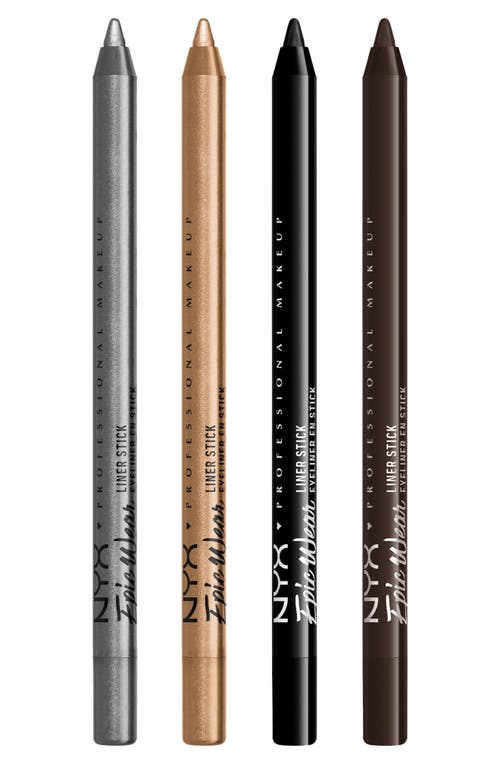 Nyx Professional Makeup Holiday Eye Candy Epic Wear Liner Stick Kit In Multi