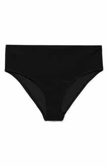 MANGO Rib High Waist Bikini Bottoms