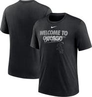 Nike Men's Nike Heather Black Chicago White Sox Home Spin Tri-Blend T-Shirt