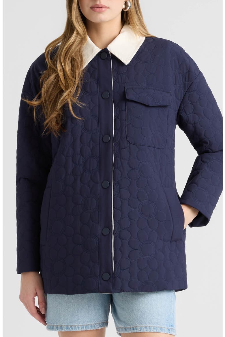 Quilted Shacket, Main, color, NAVY