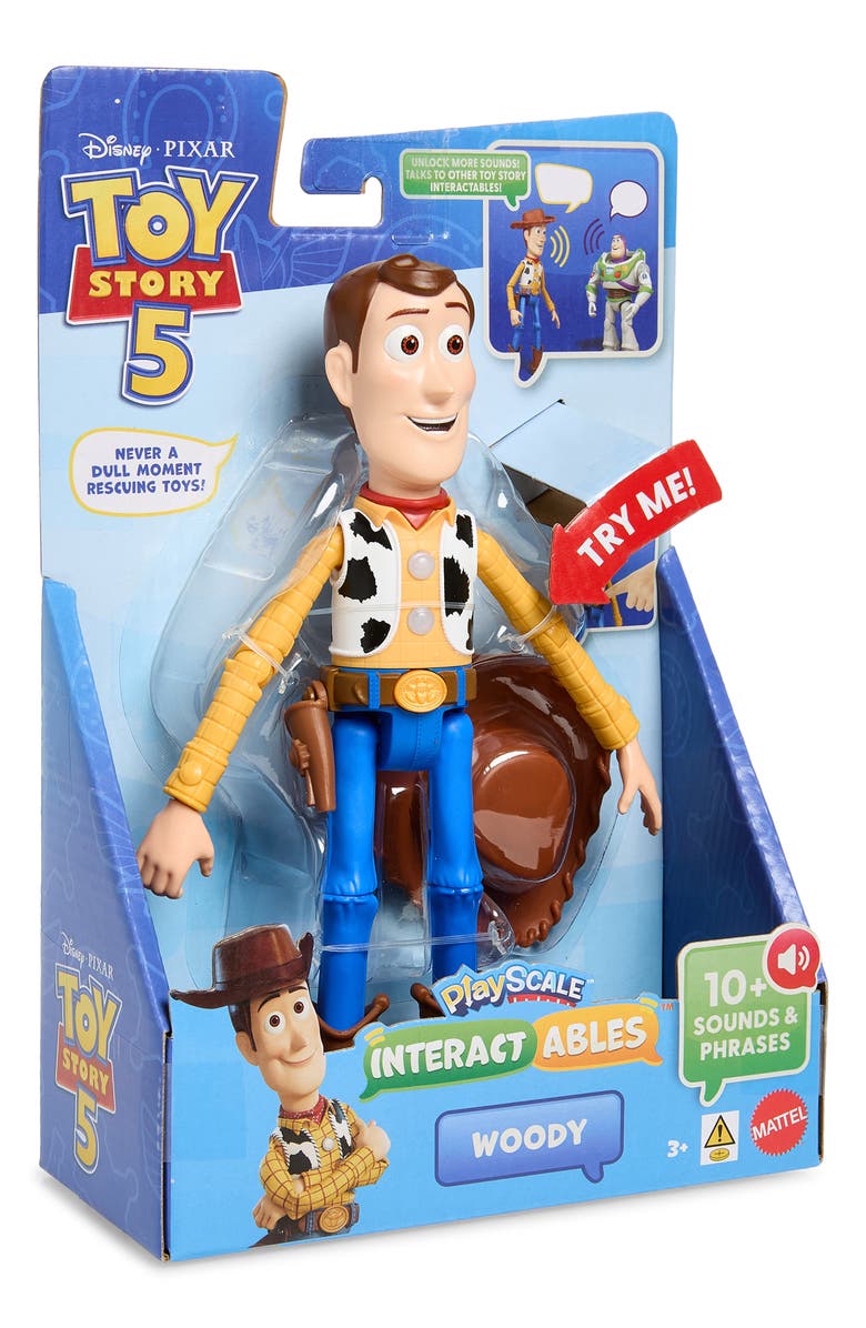 Mattel Toy Story Playscale Interactables Woody Figurine, Main, color, Assorted