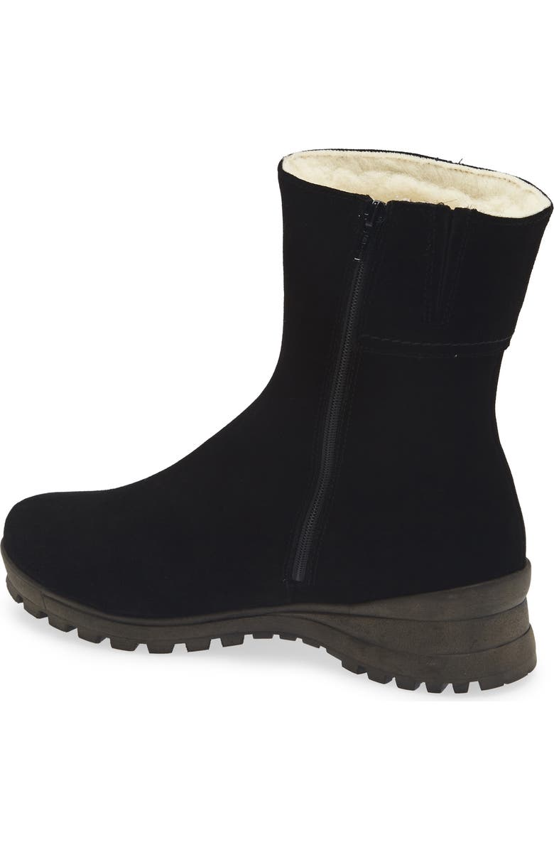 La Canadienne Aidan City Dry<sup>™</sup> Genuine Shearling Lined Bootie, Alternate, color, Black Leather