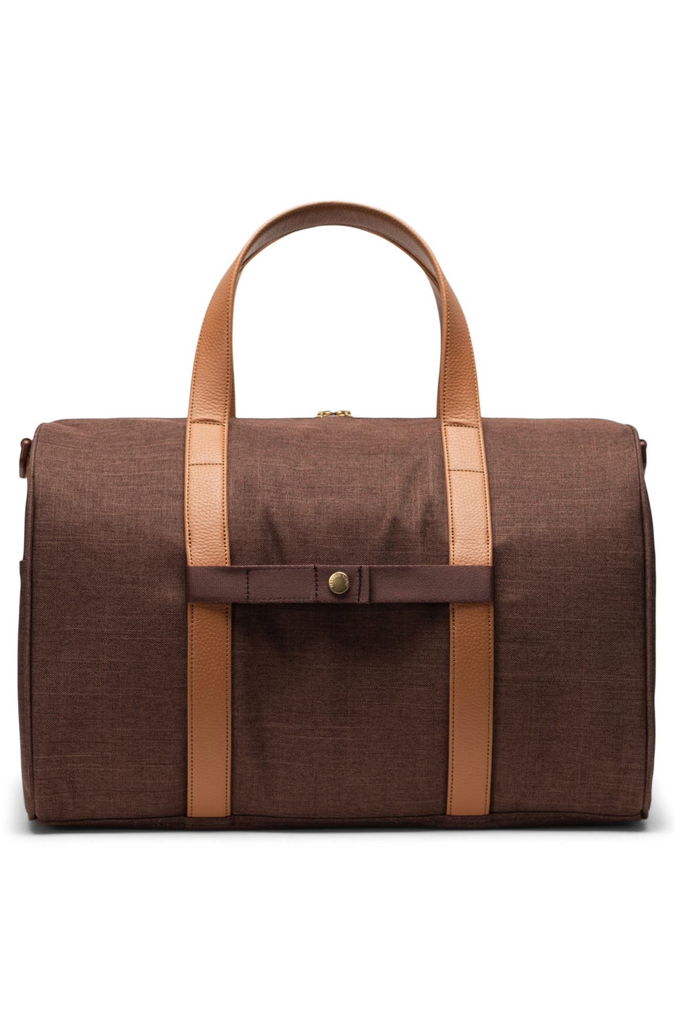 Herschel Supply Co. Novel Recycled Polyester Duffle Bag, Alternate, color, Potting Soil Crosshatch