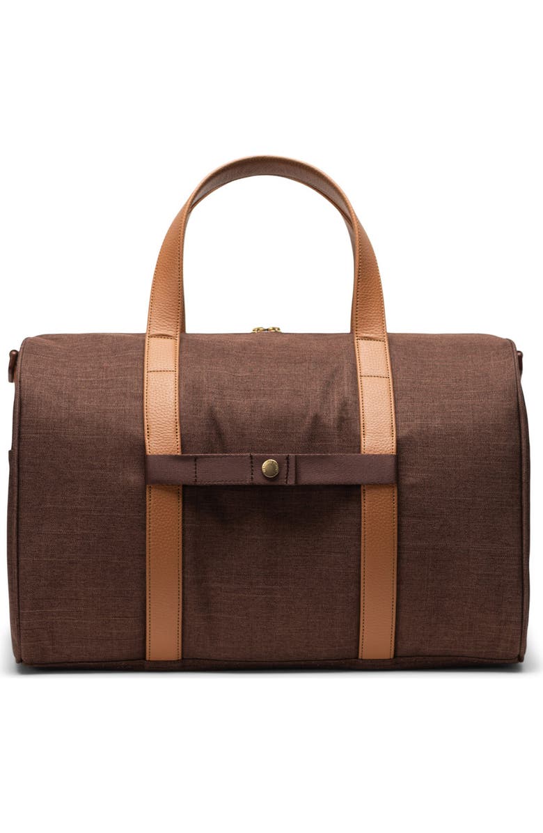 Herschel Supply Co. Novel Recycled Polyester Duffle Bag, Alternate, color, Potting Soil Crosshatch