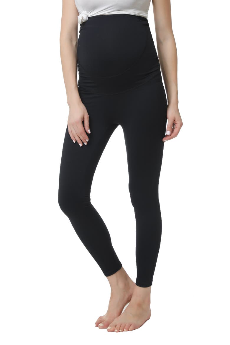 Rae Belly Support Maternity Leggings, Main, color, BLACK