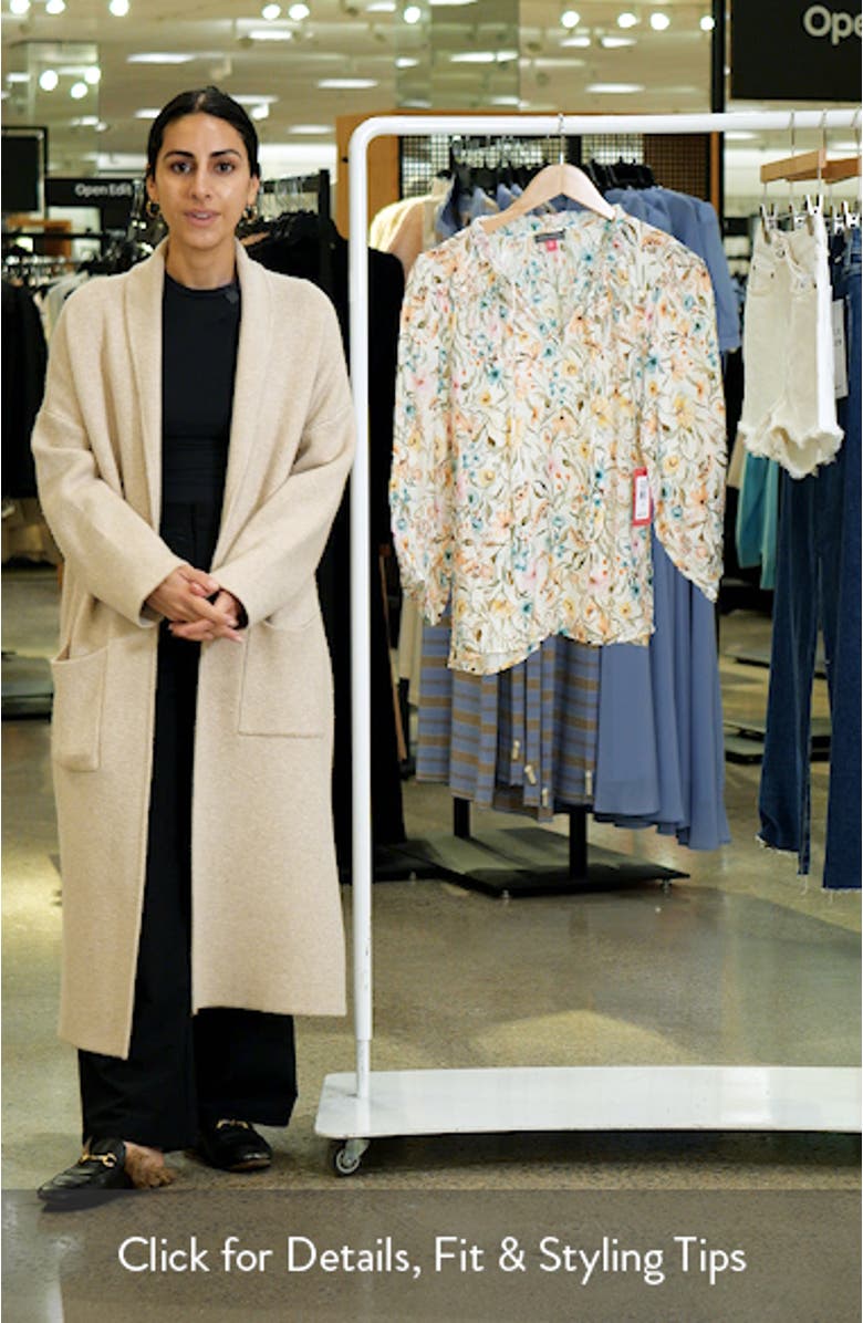 Floral Ruffle Peasant Top, sales video thumbnail