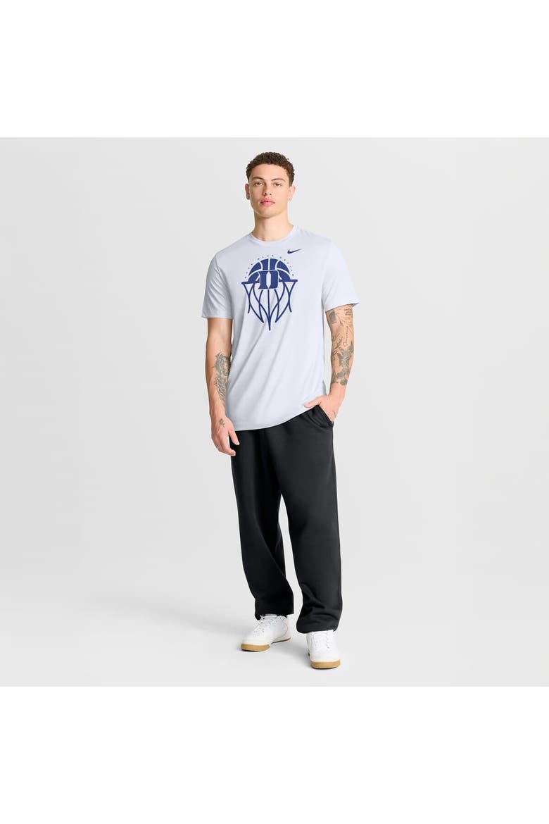 Men's Nike White Duke Blue Devils Basketball Icon Legend Dri-FIT T-Shirt, Alternate, color, White