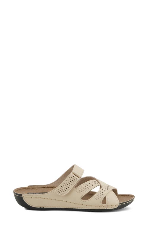 Flexus By Spring Step Karl Slide Sandal In Beige