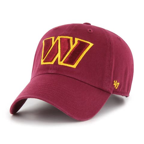Men's '47  Burgundy Washington Commanders Cleanup Adjustable Hat