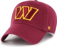 '47 Men's '47  Burgundy Washington Commanders Cleanup Adjustable Hat