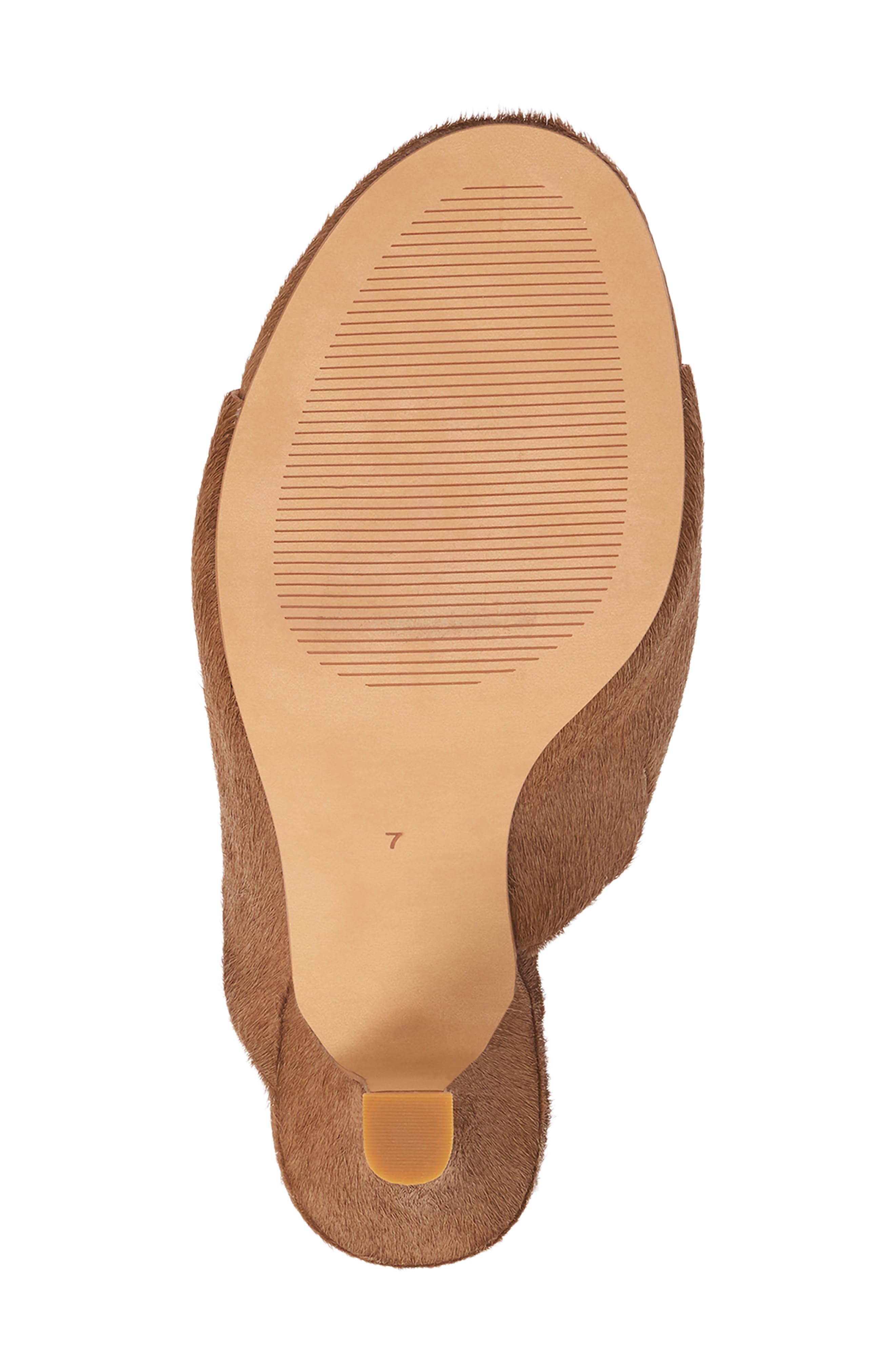 Matisse Dante Genuine Calf Hair Slide Sandal, Alternate, color, Brown
