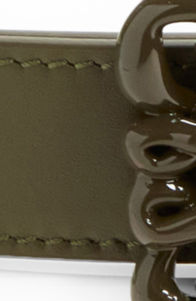 Loewe Inflated Anagram Leather Reversible Belt, Alternate, color, 