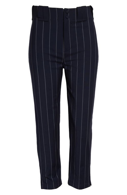 Alexander Wang Baseball Capri In Navy/grey