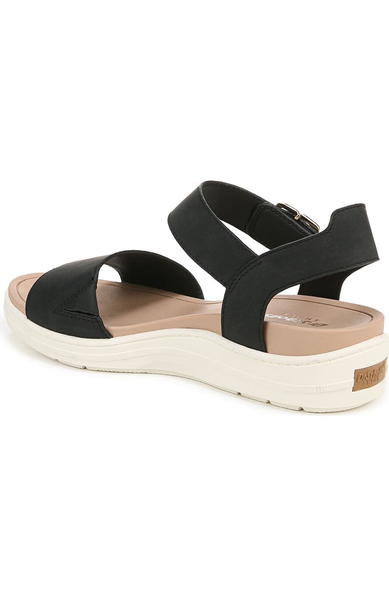 Dr. Scholl's Time Off Sky Ankle Strap Platform Sandal, Alternate, color, Black