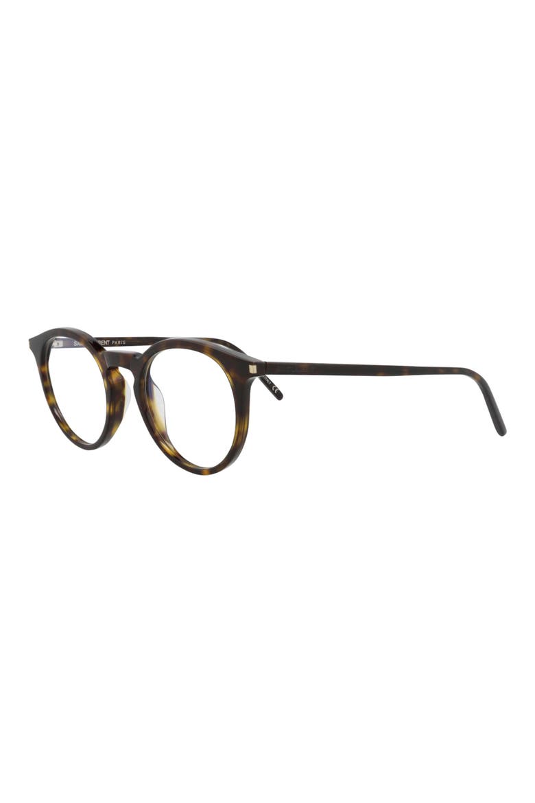 48mm Round Optical Glasses, Alternate, color, HAVANA HAVANA TRANSPARENT