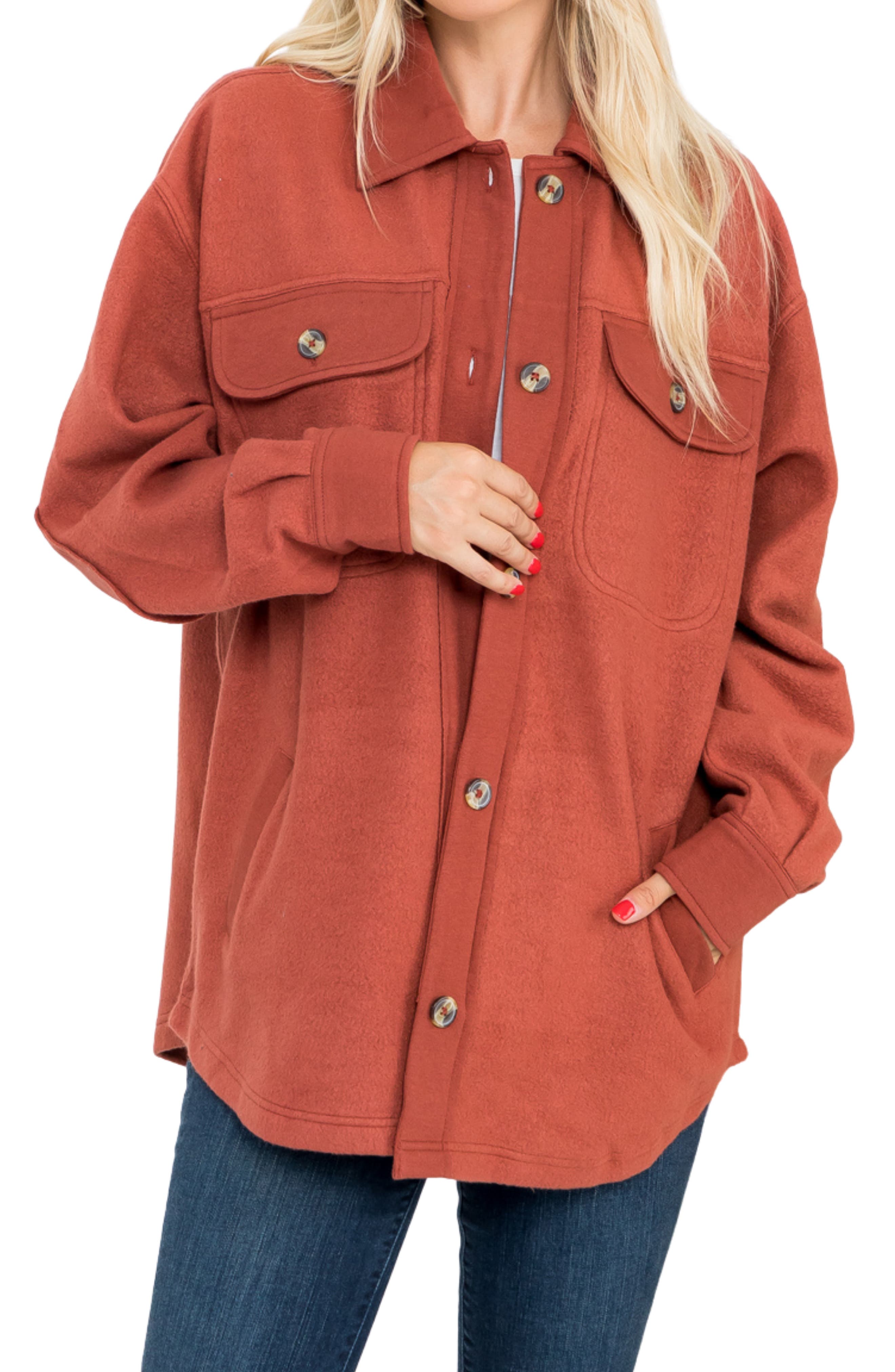 Stoosh Fleece Shacket