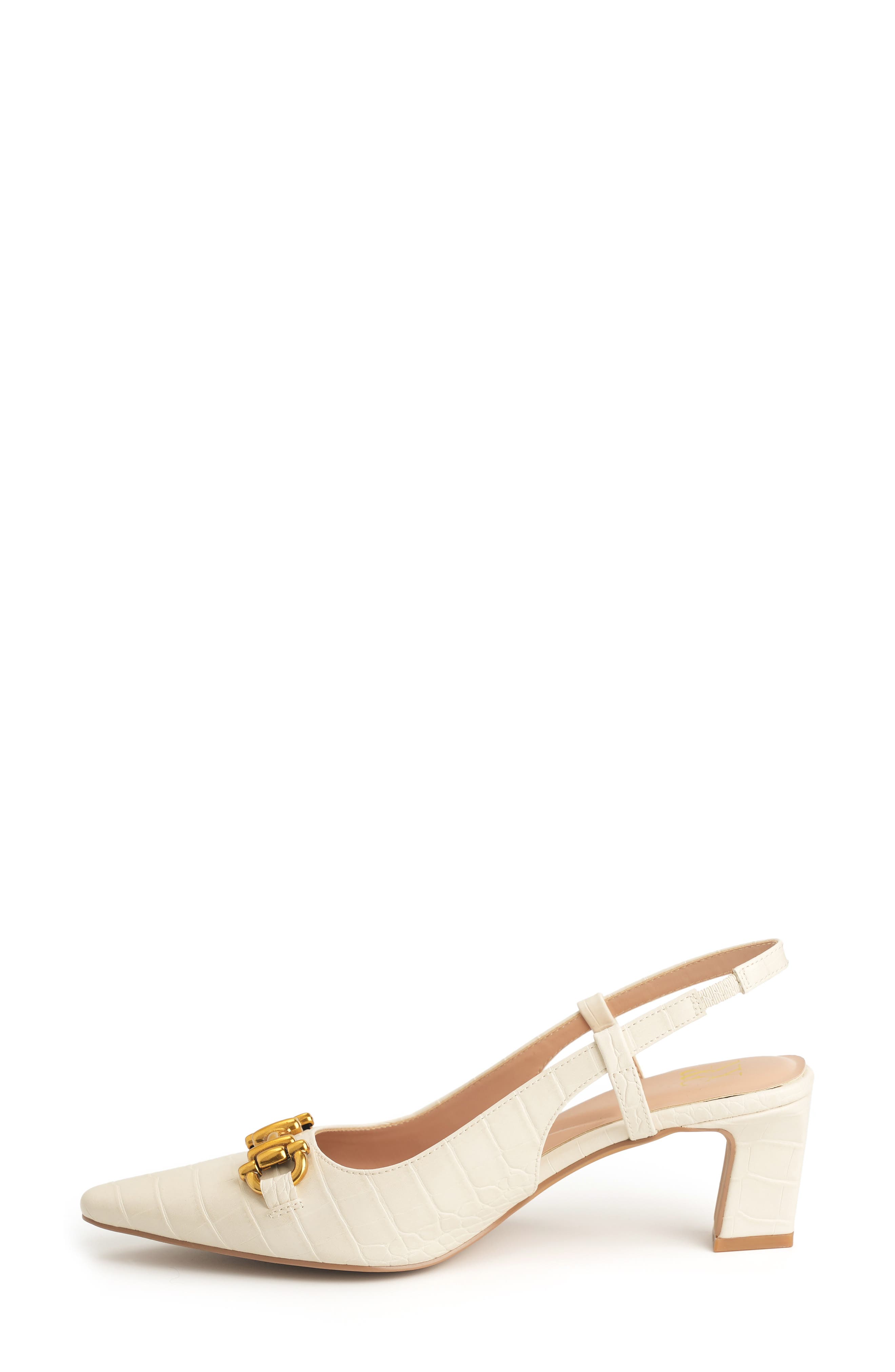 NEW YORK AND COMPANY Ilona Horsebit Slingback Pump, Alternate, color, Ivory