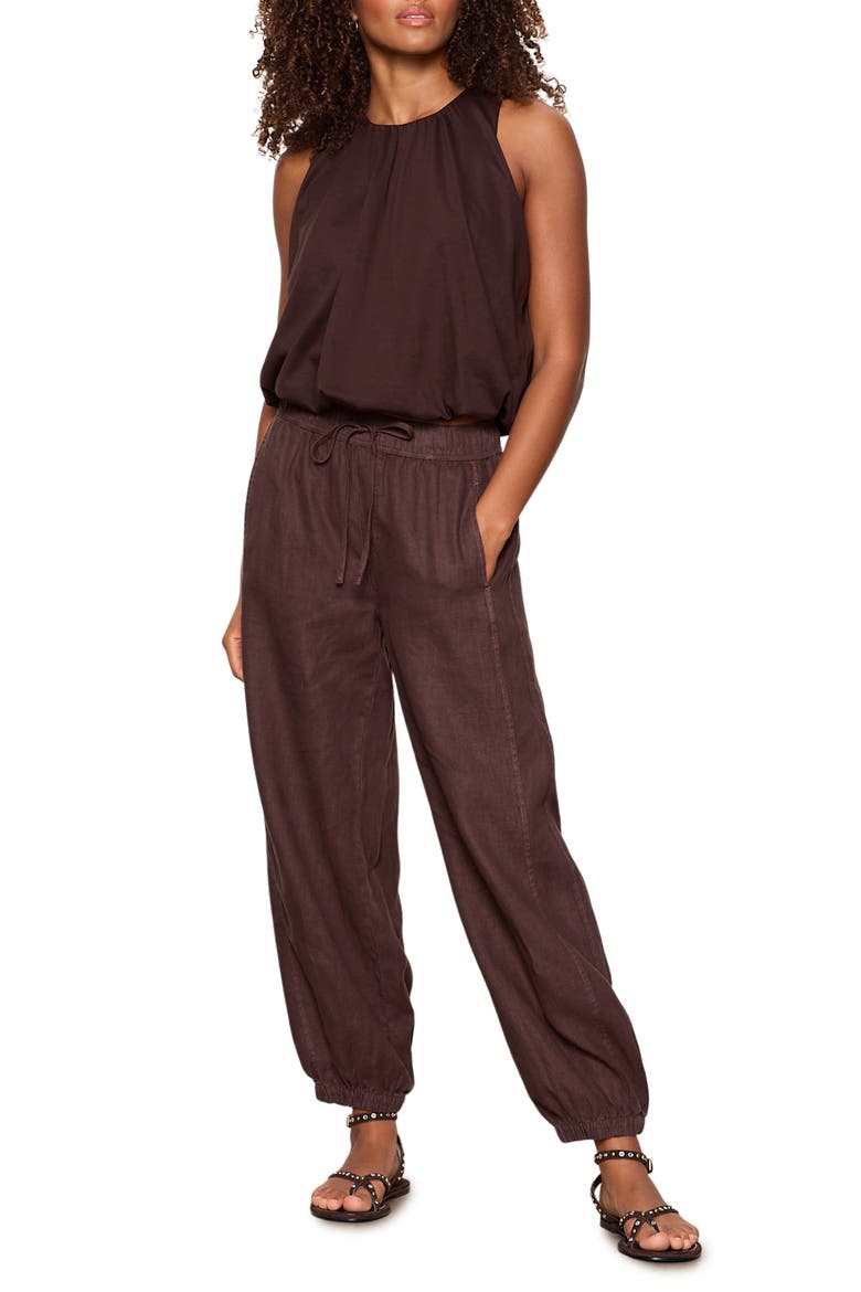 Retreat Bubble Tank Top, Alternate, color, RICH SOIL BROWN