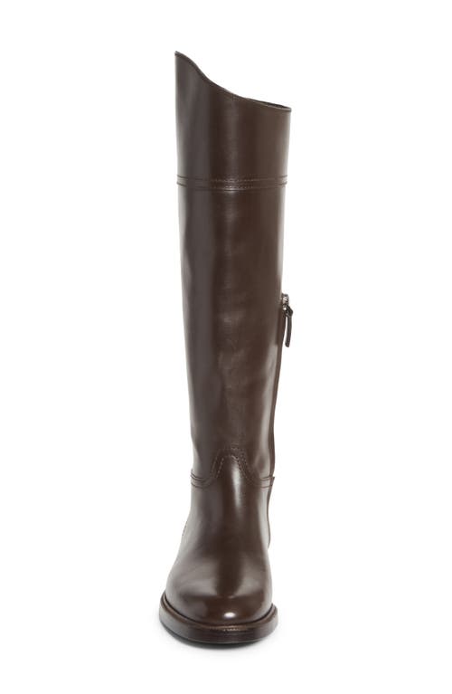 Brunello Cucinelli Monili Trim Riding Boot In Brown
