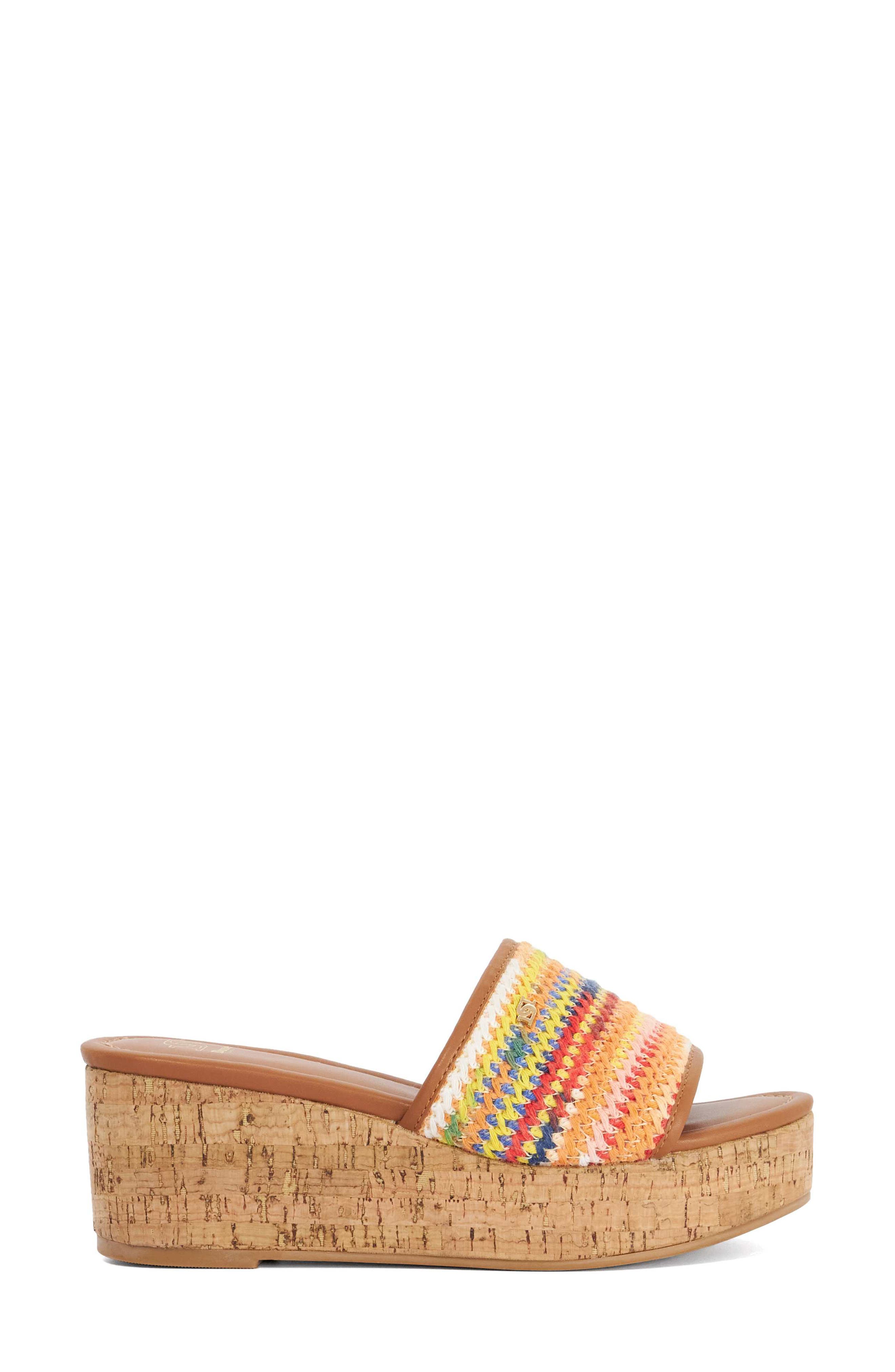 Dune London Kissess Slide Sandal, Alternate, color, Multi