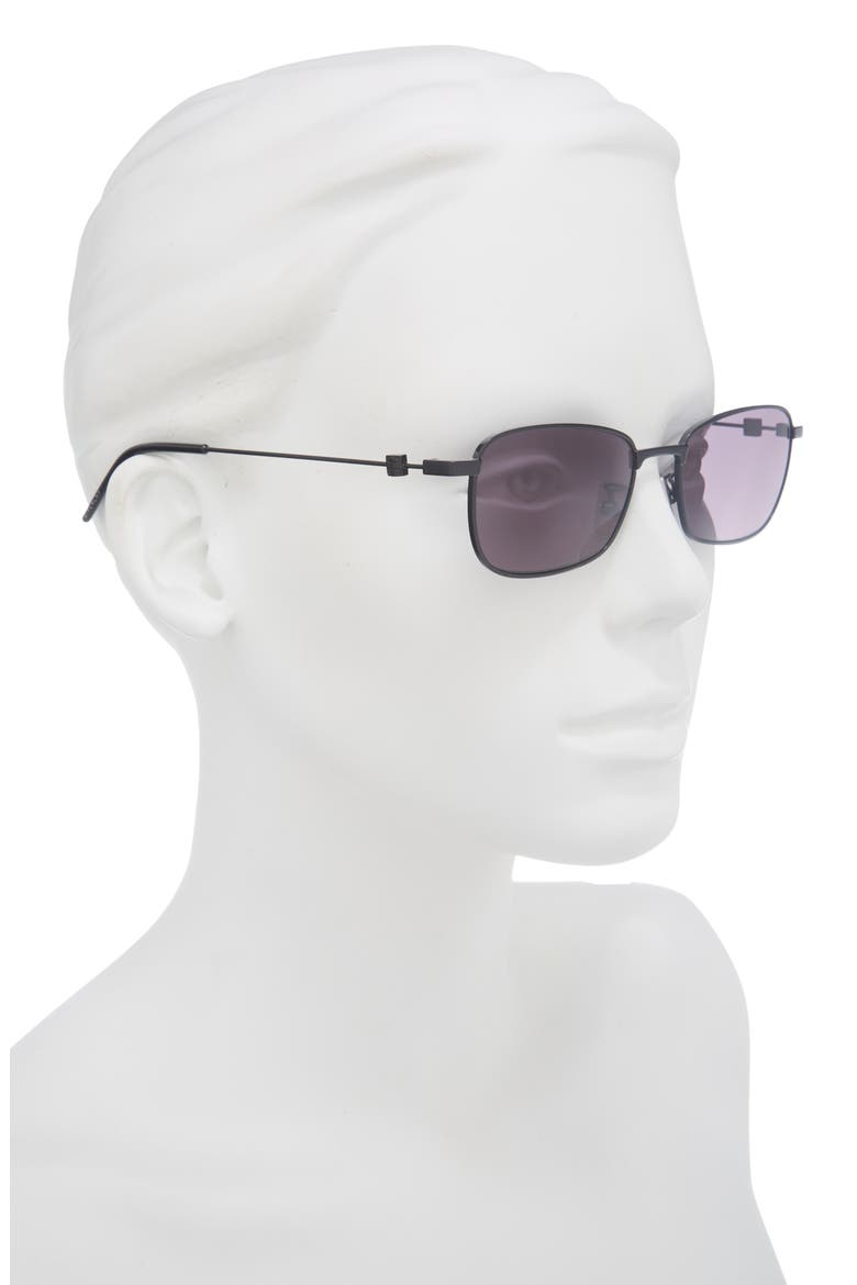 GV Speed Square Sunglasses, Alternate, color, SHINY BLACK / SMOKE