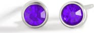 Mint & Lily Birthstone Bezel Studs