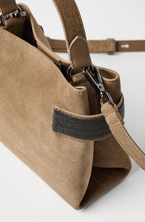 Brunello Cucinelli Small Top-handle Essence Bag In Brown
