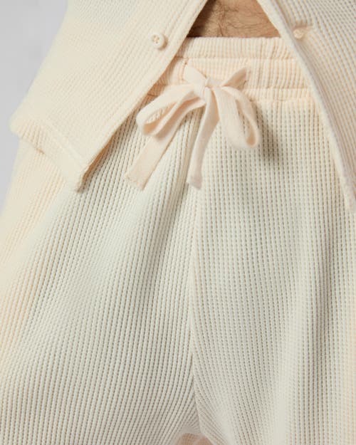 Onia Macro Waffle Pull-on Short 6" In Salt