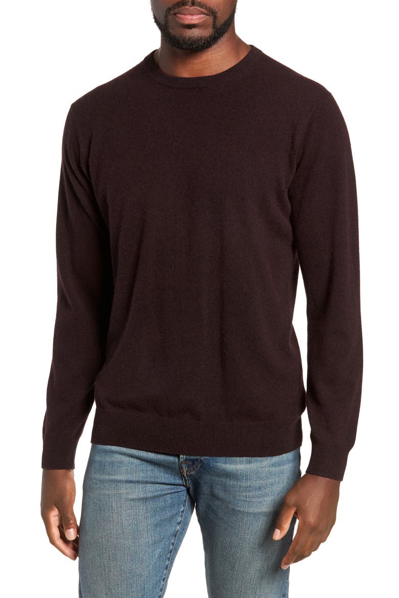 Queenstown Wool & Cashmere Sweater, Main, color, BLACK FIG
