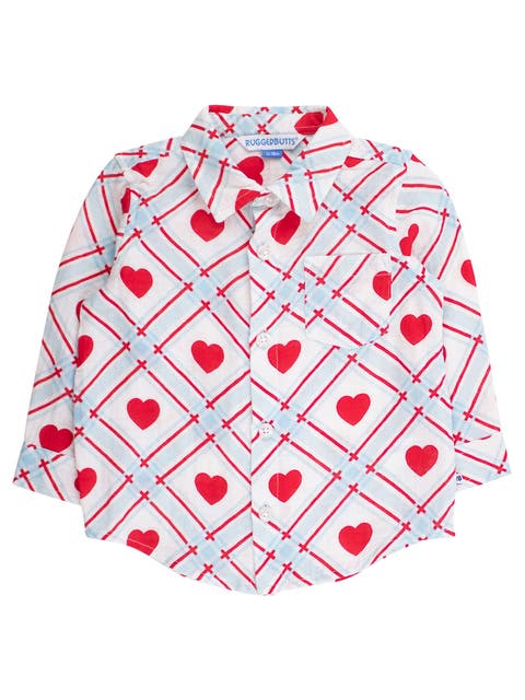 Cotton Gauze Long Sleeve Button Down Shirt (Toddler, Little Kid)