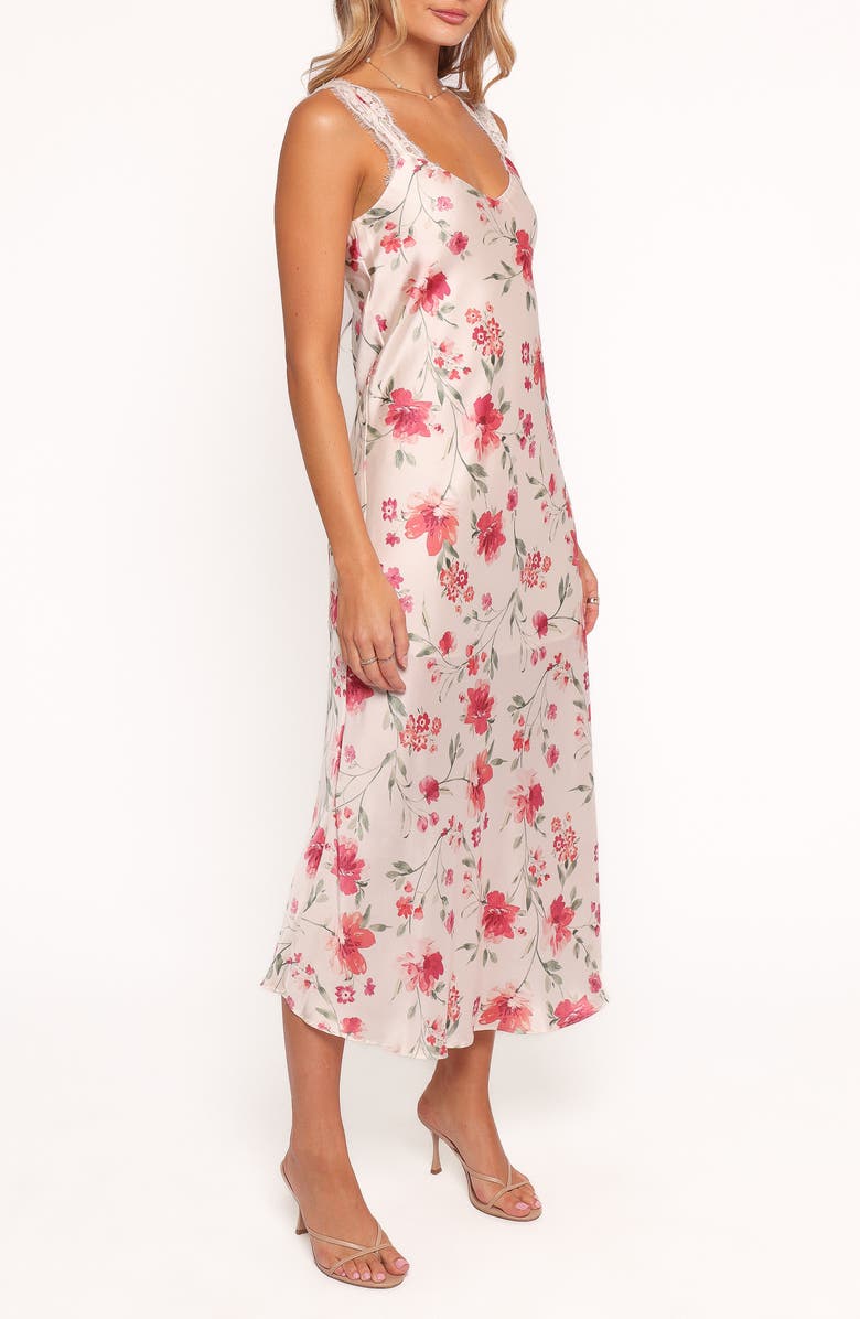 Petal & Pup Bennett Floral Satin Slipdress, Alternate, color, Cameo Floral