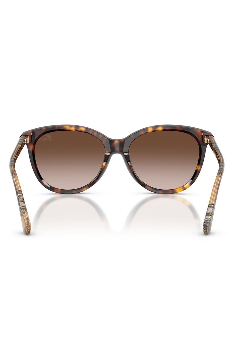 Burberry 55mm Phantos Sunglasses, Alternate, color, Dark Havana / Brown Gradient
