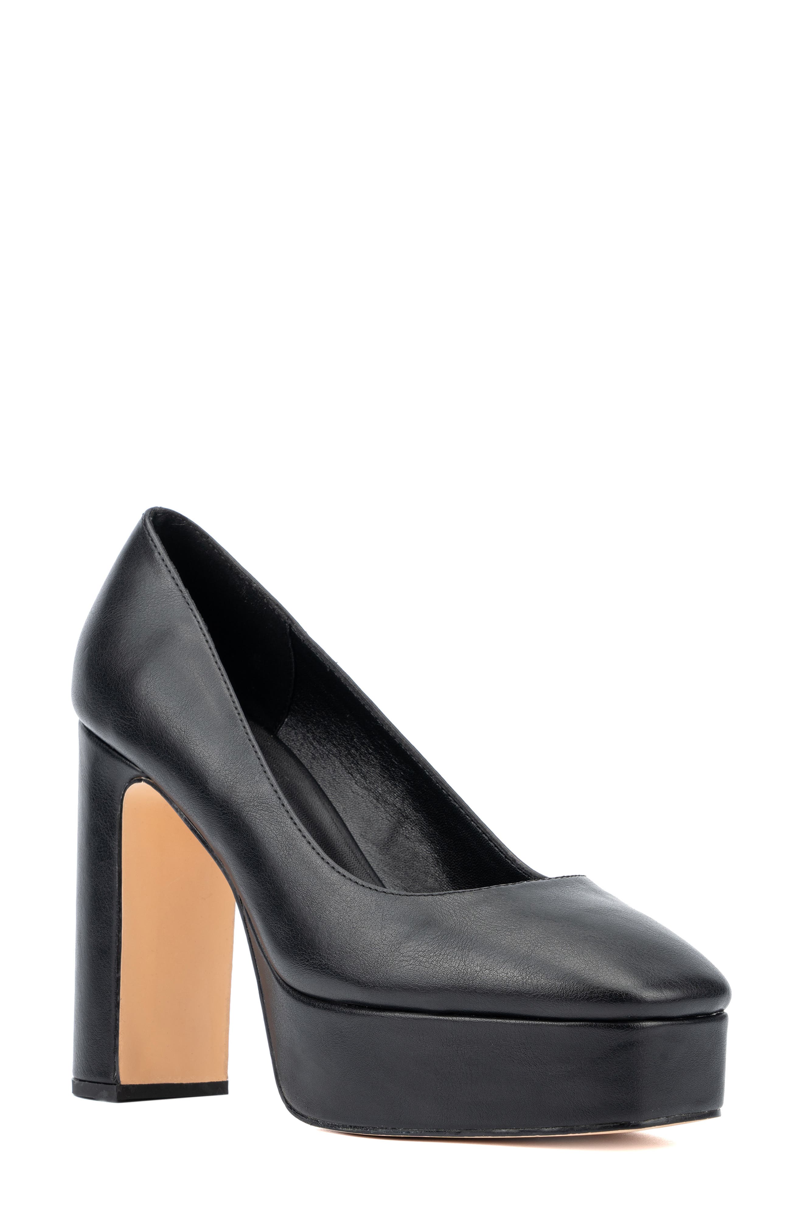 NEW YORK AND COMPANY Ryla Block Heel Platform Pump, Main, color, 