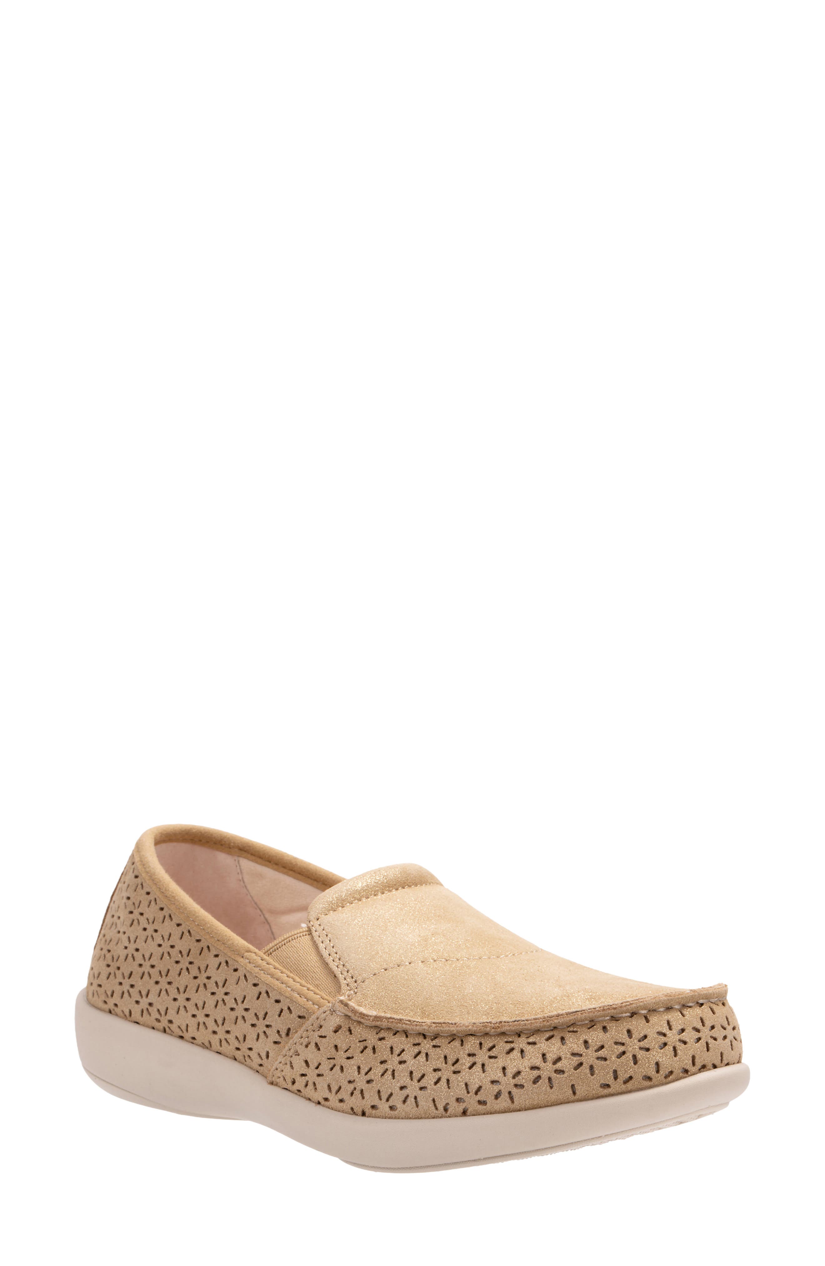 Siesta Star Slip-On, Main, color, TAN SHIMMER
