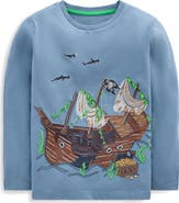 Mini Boden Kids' Glow Superstitch Long Sleeve T-Shirt