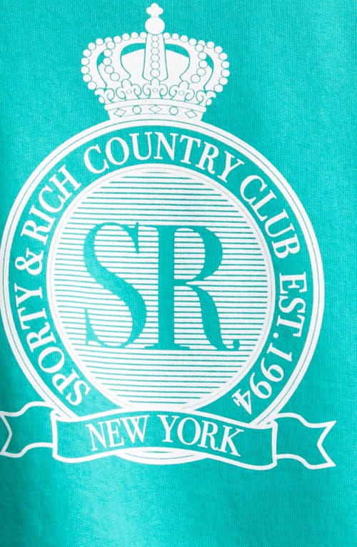 Sporty And Rich Sporty & Rich Royal Club Fleece Graphic Sweatshirt In Blue