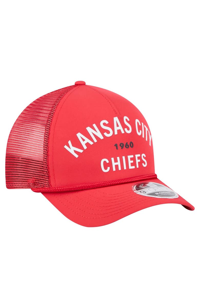 New Era Men's New Era  Red Kansas City Chiefs Active Minimalist M-Crown A-Frame 9FORTY Adjustable Hat, Alternate, color, Red