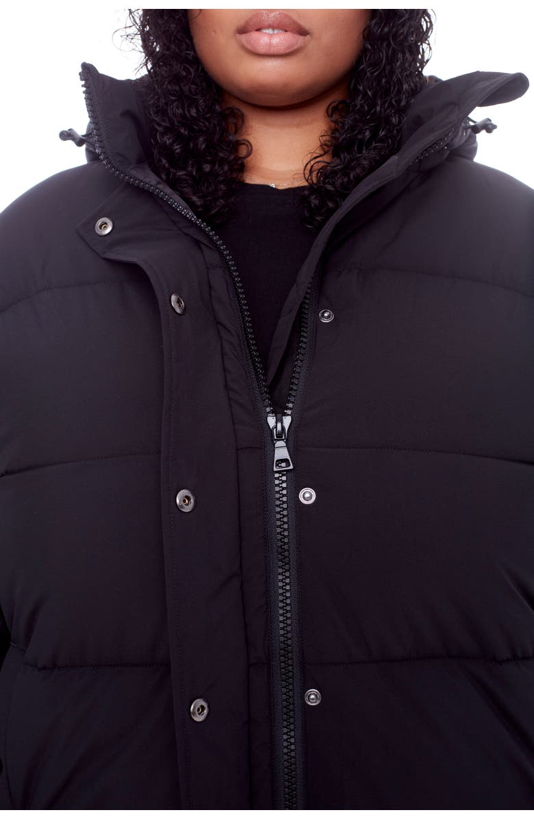 Alpine North FORILLON PLUS SIZE - Vegan Down Short Quilted Puffer Jacket, Alternate, color, Black